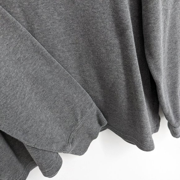 Polo Ralph Lauren Quarter Zip Pullover Sweater XL Grey Long Sleeve Mock Neck 90s - Picture 7 of 11